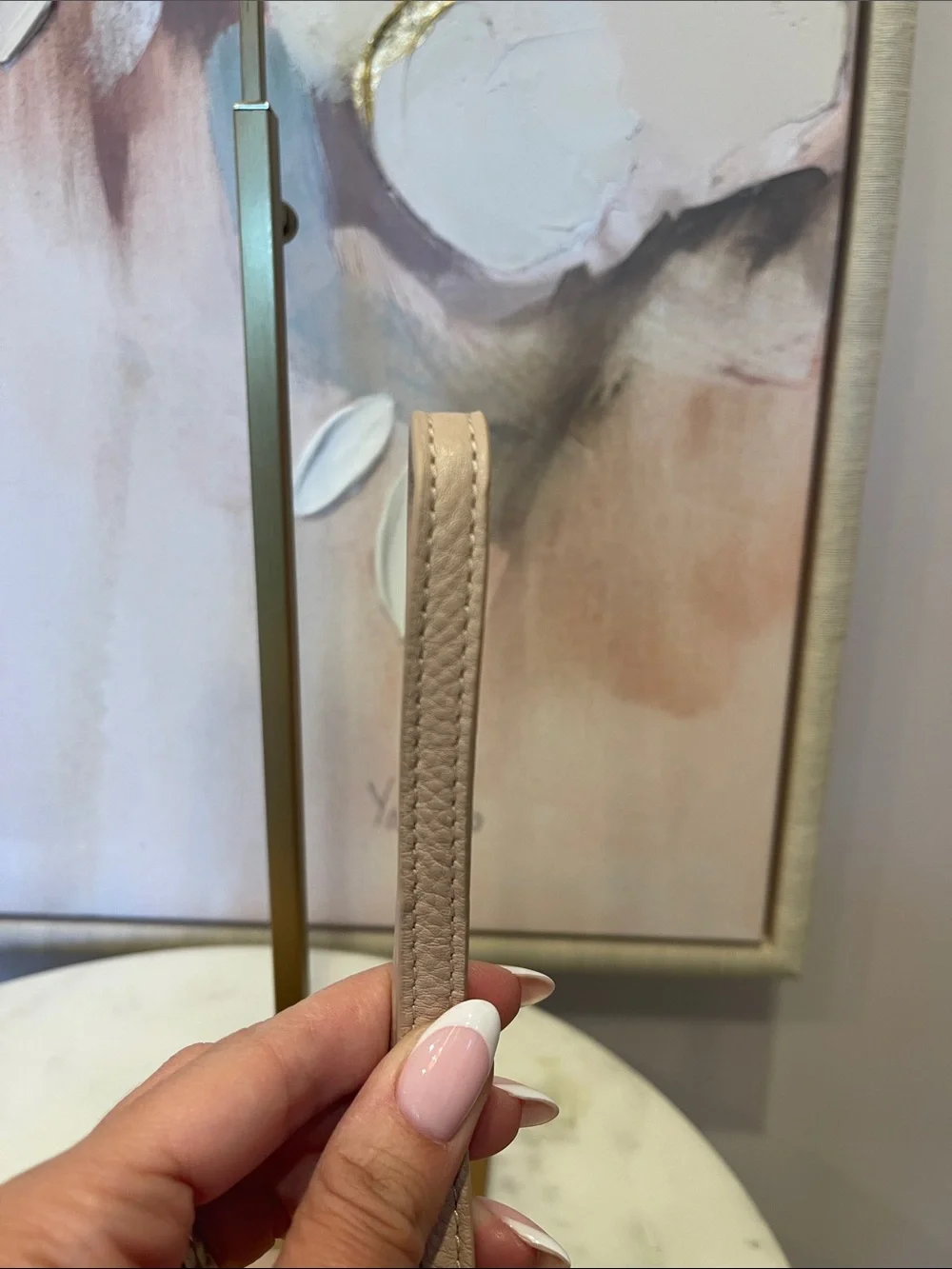Tory Burch Pebbled Leather Crossbody in Blush